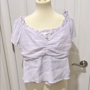 ASTR Lavender Ruched Top